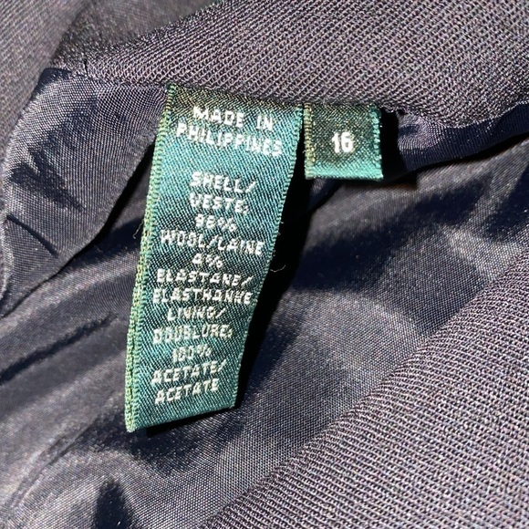 Lauren Ralph Lauren Wool Blazer Business Administrative Office Wear Women 16 - Picture 3 of 7